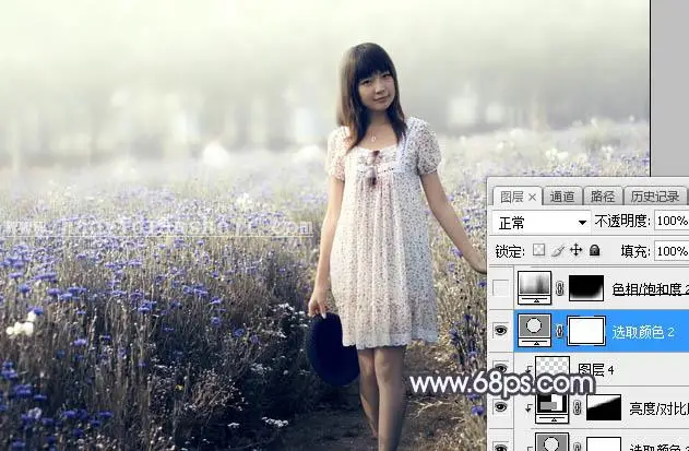 紫色调，调出紫中色梦幻照片效果_www.haoyidiansheji.com