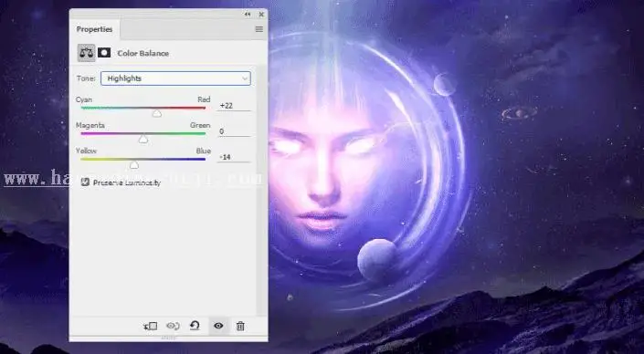 场景合成，用PS合成一个抽象的超现实科幻人物_www.haoyidiansheji.com