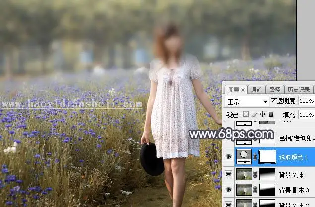 紫色调，调出紫中色梦幻照片效果_www.haoyidiansheji.com