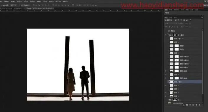 奇幻合成，制作一张超现实的森林里观鱼的场景_www.haoyidiansheji.com