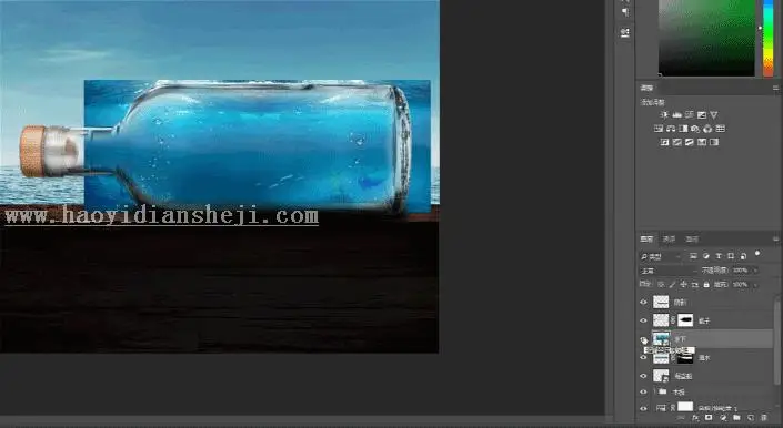 场景合成，用PS合成《加勒比海盗》电影中的海盗船_www.haoyidiansheji.com