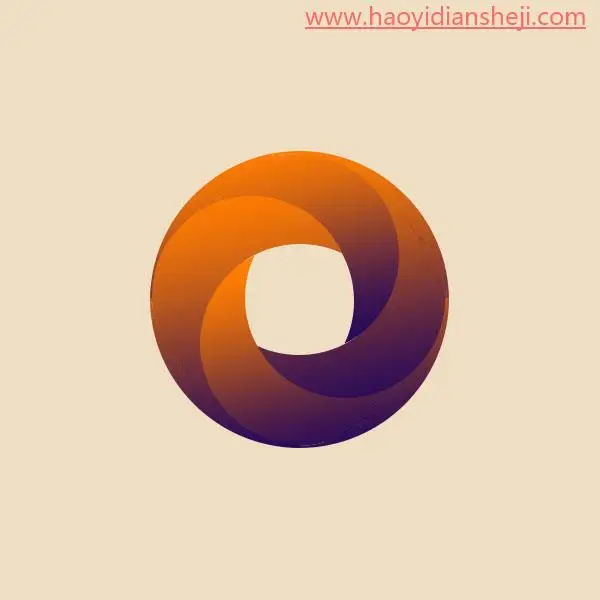 四分环，如何用PS设计曲线四分环视频教程详解_www.haoyidiansheji.com