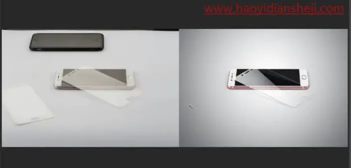 产品精修，用PS给手机膜进行精细修图_www.haoyidiansheji.com