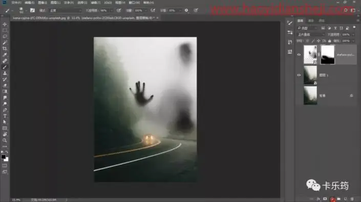 奇幻合成，制作一张有故事感的看不清的来客场景_www.haoyidiansheji.com