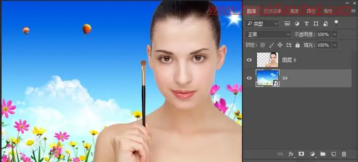 工具知识，用磁性套索工具快速换背景_www.haoyidiansheji.com