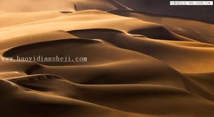 风景调色，借PS之手调出壮美沙漠风景照片_www.haoyidiansheji.com