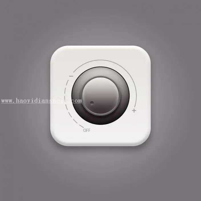 UI图标，设计旋转开关UI图标教程_www.haoyidiansheji.com