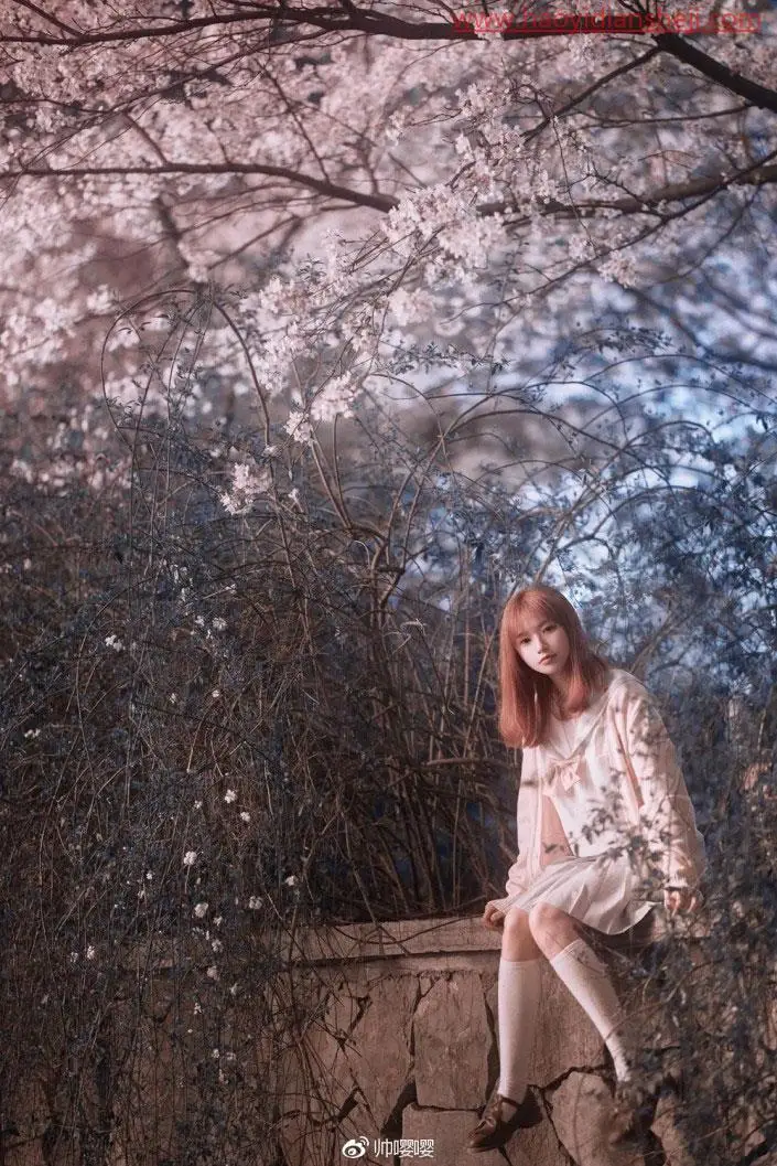 人物调色，用PS打造唯美的夜景樱花人像_www.haoyidiansheji.com