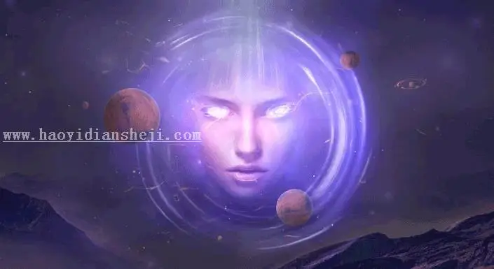 场景合成，用PS合成一个抽象的超现实科幻人物_www.haoyidiansheji.com