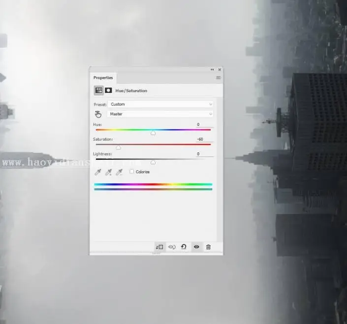 创意合成，合成在城市间荡秋千的超现实场景_www.haoyidiansheji.com