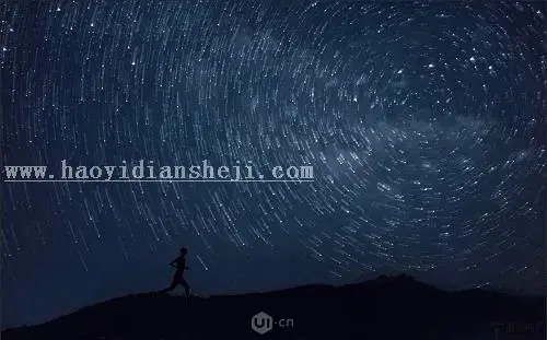 星轨效果，用PS制作真实感十足的唯美星轨_www.haoyidiansheji.com