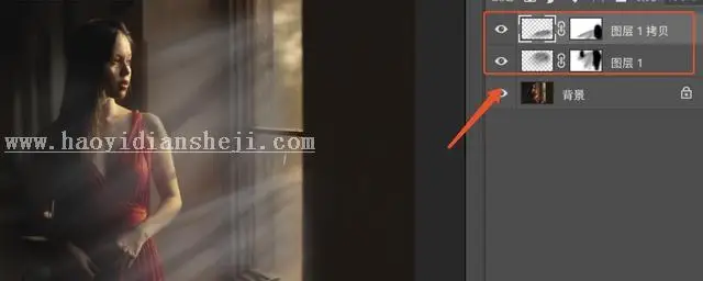 人像照片，加这种光线使照片更漂亮_www.haoyidiansheji.com