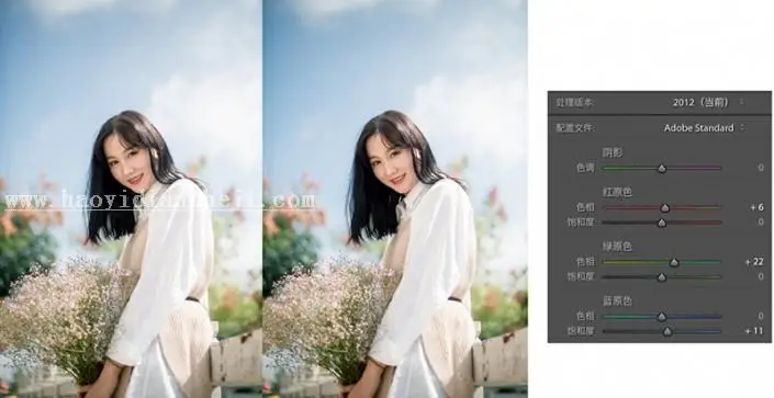 小清新，一分钟调出小清新人像照片_www.haoyidiansheji.com