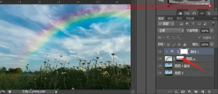 工具知识，用PS内置的彩虹渐变模板给照片添加彩虹效果_www.haoyidiansheji.com
