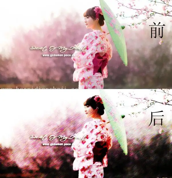 铅笔画，教你做彩色铅笔画效果_www.haoyidiansheji.com