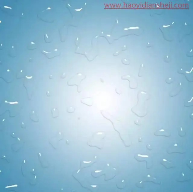 滤镜制图，用PS中的滤镜制作逼真的平面水珠效果_www.haoyidiansheji.com
