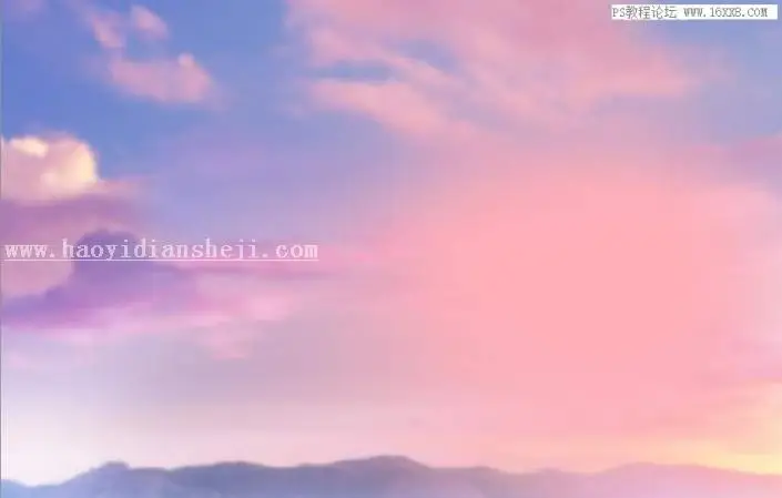 场景合成，用PS合成一副梦幻的二次元场景_www.haoyidiansheji.com