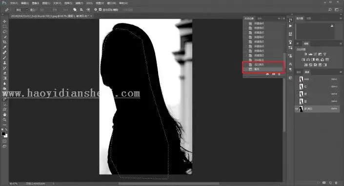 多重曝光，把金鹰女神迪丽热巴的照片做成多重曝光效果_www.haoyidiansheji.com