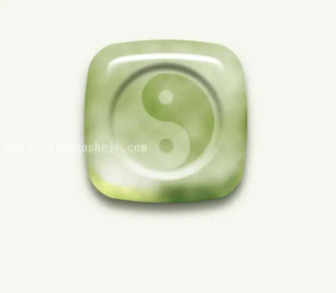 玉石教程，设计太极主题玉石图标_www.haoyidiansheji.com
