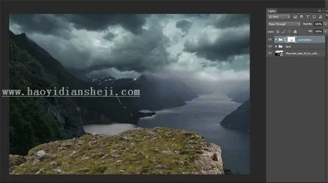 场景合成，在PS里创建一个魔幻瑰丽的场景_www.haoyidiansheji.com