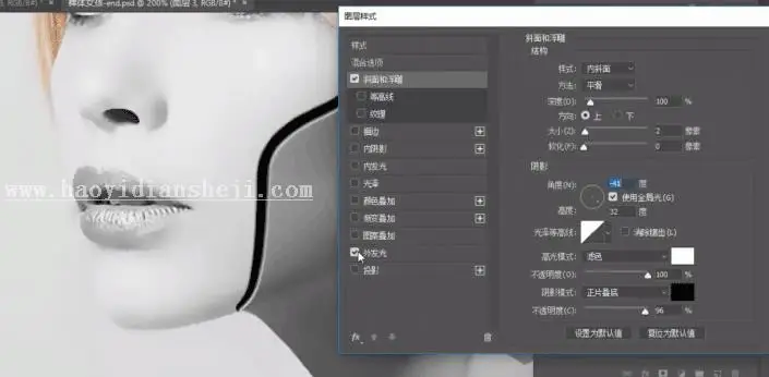 人物合成，手把手教你合成一款炫酷女机器人_www.haoyidiansheji.com