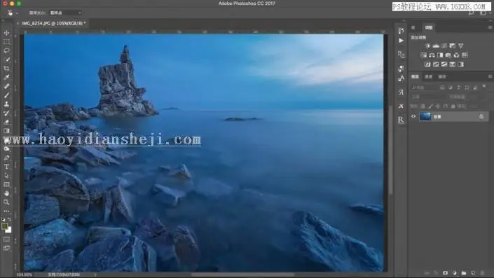 风景照片，用PS给照片制作完美的透视效果_www.haoyidiansheji.com