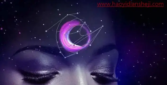 海报制作，通过PS制作一张具有科幻感的太空肖像海报_www.haoyidiansheji.com