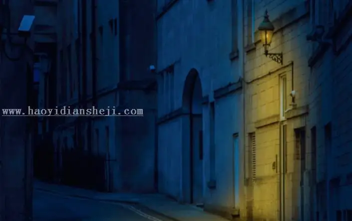 白天变黑夜，制作有点蓝色的黑夜效果_www.haoyidiansheji.com