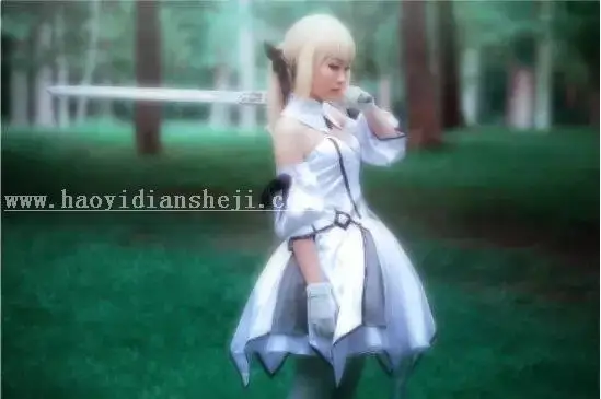 COS照片，制作冷色调COSplay照片_www.haoyidiansheji.com