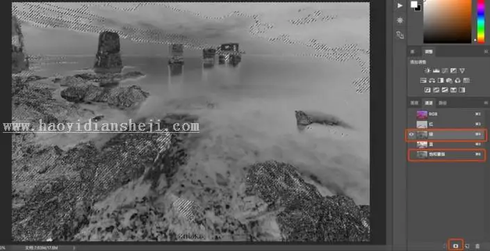 风景调色，用颜色蒙版把普通风光照片变成风光大片_www.haoyidiansheji.com