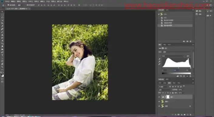 油画效果，用PS不同滤镜制作彩色油画效果_www.haoyidiansheji.com