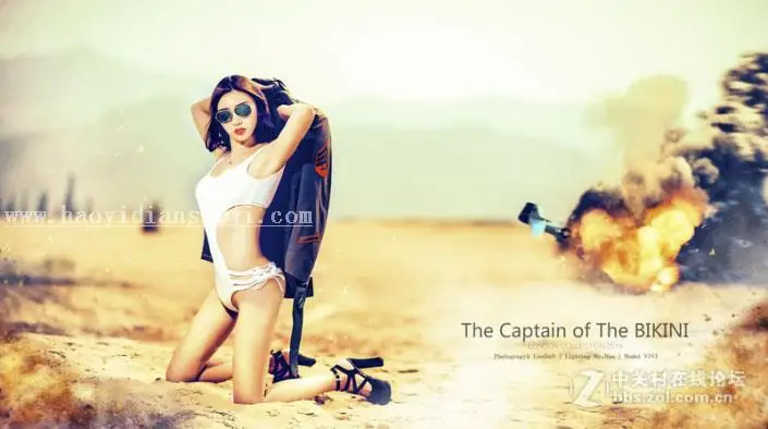 写真后期，LR+PS调出黄色调写真照片_www.haoyidiansheji.com