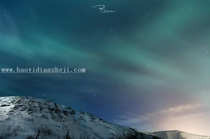 星空效果，制作星空和极光效果视频教程_www.haoyidiansheji.com
