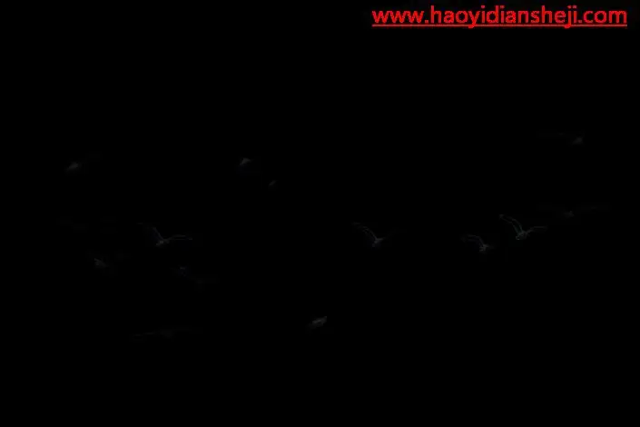 树叶剪影，通过PS制作一款创意的树叶剪影_www.haoyidiansheji.com