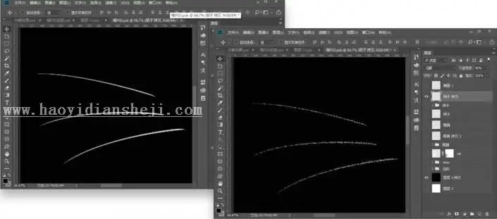 图案绘制，用PS制作颗粒猫咪_www.haoyidiansheji.com