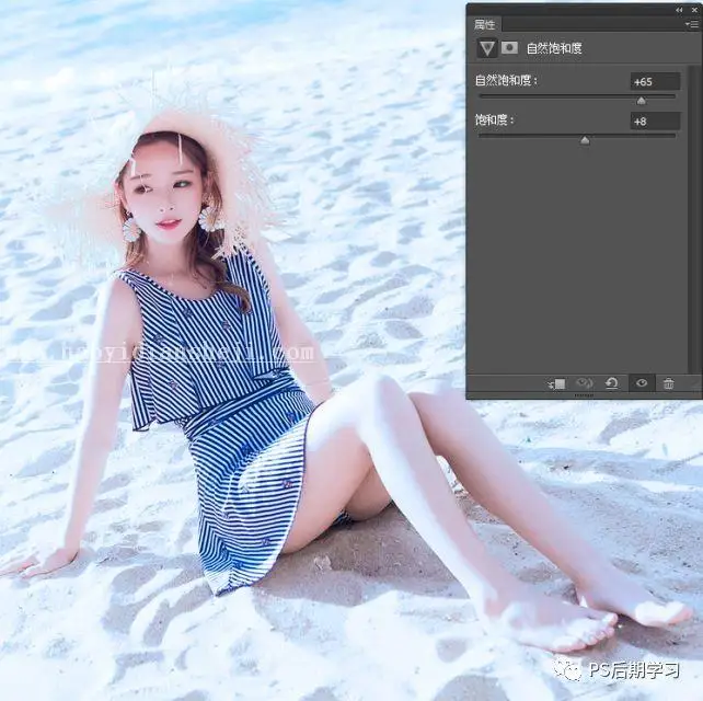 人像调色，快速调出海边清丽人像照片教程_www.haoyidiansheji.com