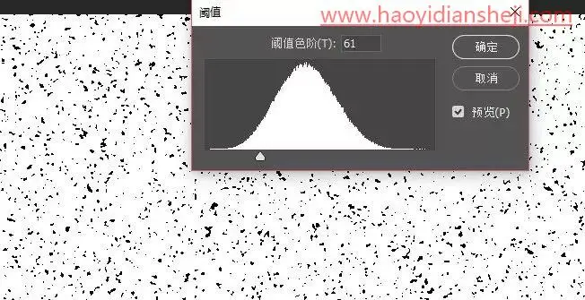 雪景效果，在PS中制作南方的第一场“雪”_www.haoyidiansheji.com