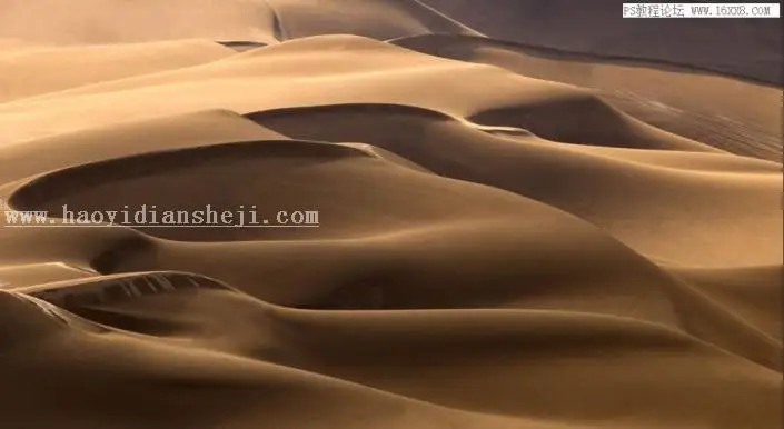 风景调色，借PS之手调出壮美沙漠风景照片_www.haoyidiansheji.com