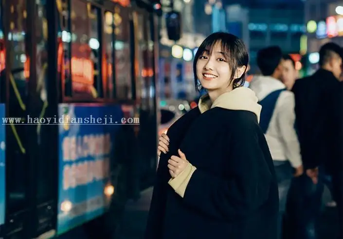 夜景调色，城市街道夜景调色实例_www.haoyidiansheji.com