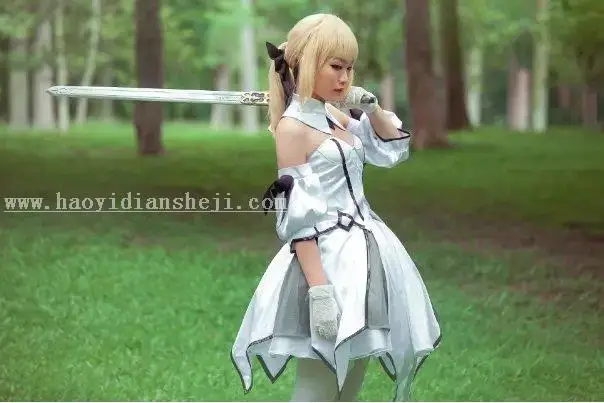 COS照片，制作冷色调COSplay照片_www.haoyidiansheji.com