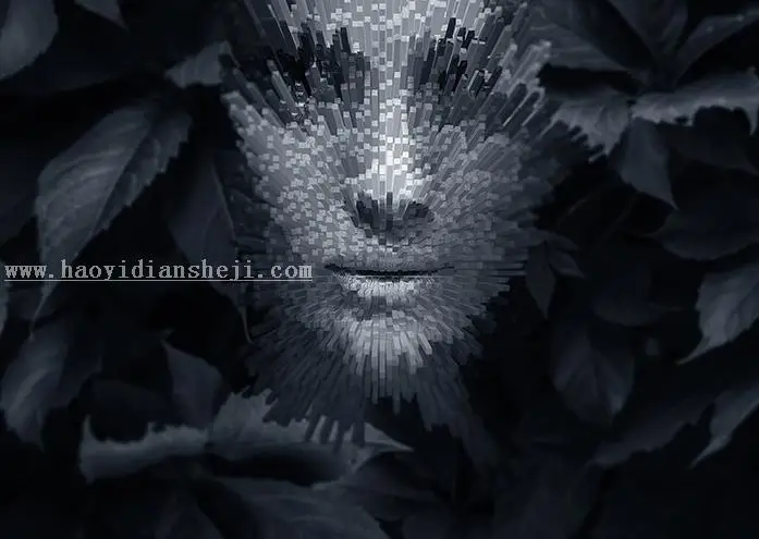 滤镜教程，用滤镜制作3D效果的“飞射”人像_www.haoyidiansheji.com