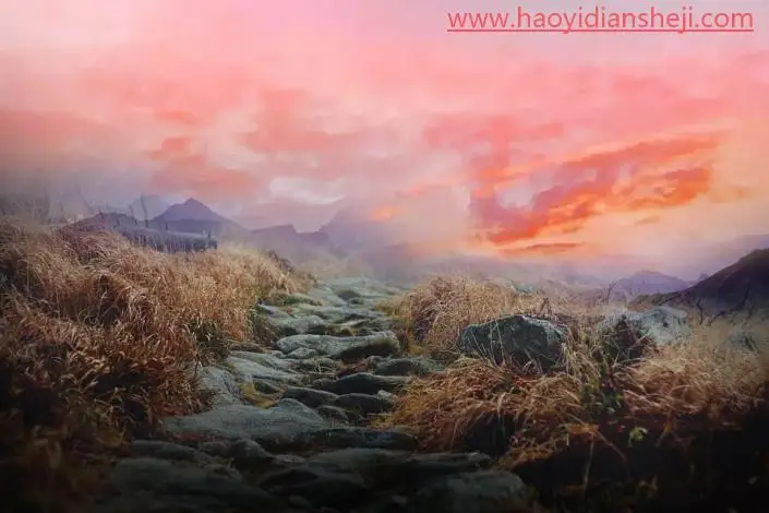 创意合成，合成森林里的苹果童话屋_www.haoyidiansheji.com