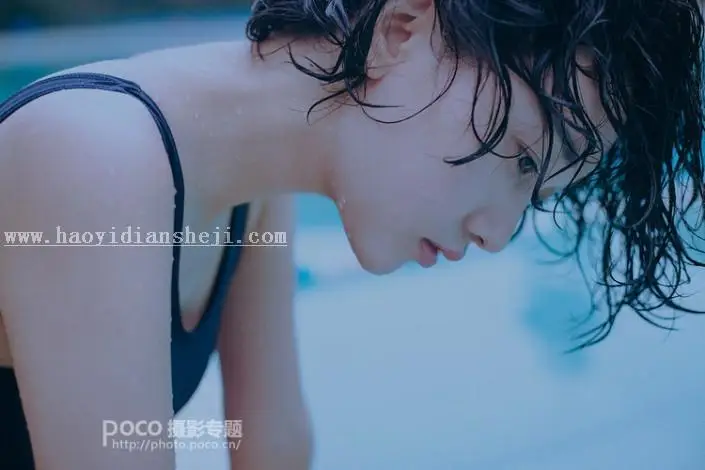 冷色调，调出阴郁蓝冷色人像效果_www.haoyidiansheji.com