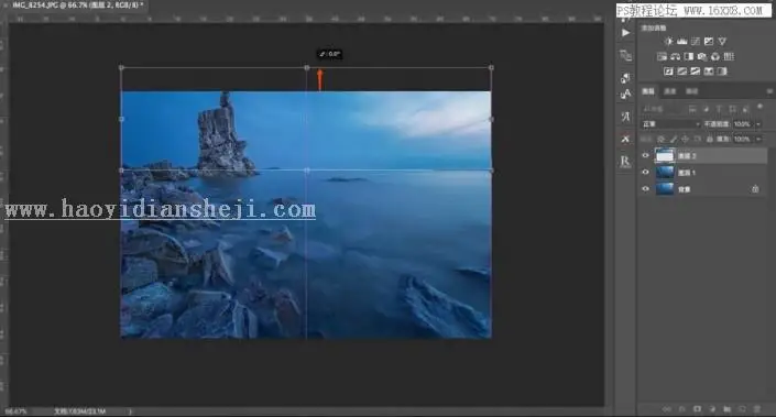 风景照片，用PS给照片制作完美的透视效果_www.haoyidiansheji.com