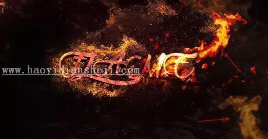 火焰字，通过PS制作炫酷的3D火焰文字_www.haoyidiansheji.com