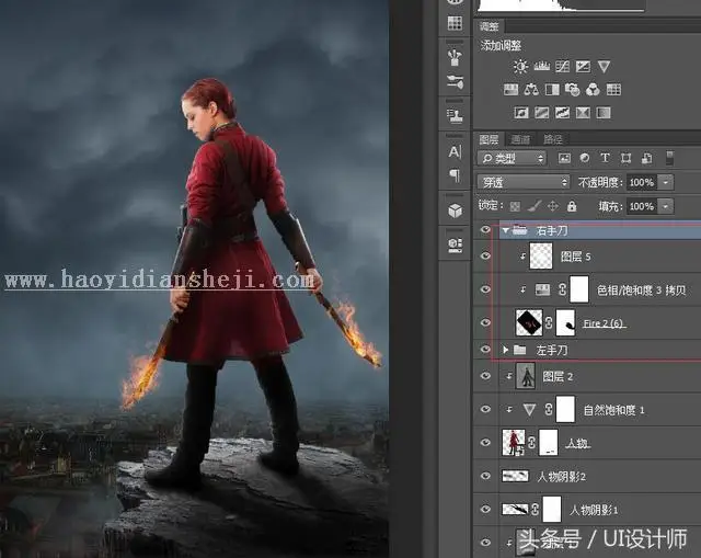 海报制作，用PS打造国外魔幻感海报后期_www.haoyidiansheji.com