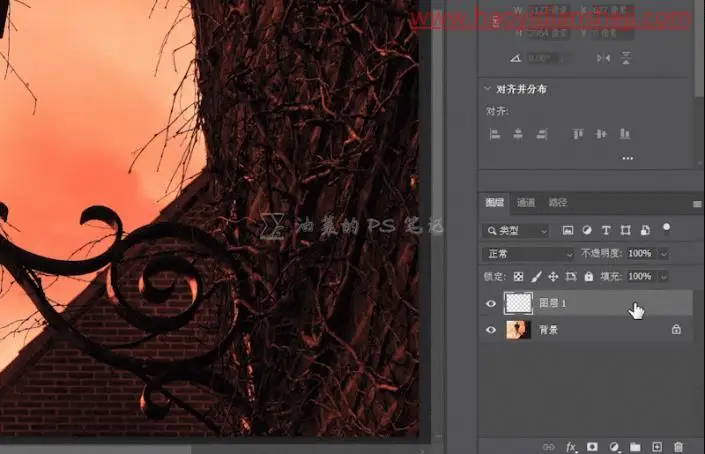 灯光效果，给破败的路灯增加光源效果_www.haoyidiansheji.com