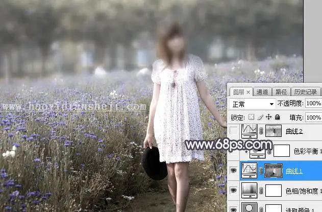 紫色调，调出紫中色梦幻照片效果_www.haoyidiansheji.com