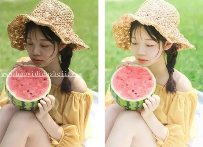 小清新，通过PS和LR调出夏日小清新通透人像_www.haoyidiansheji.com