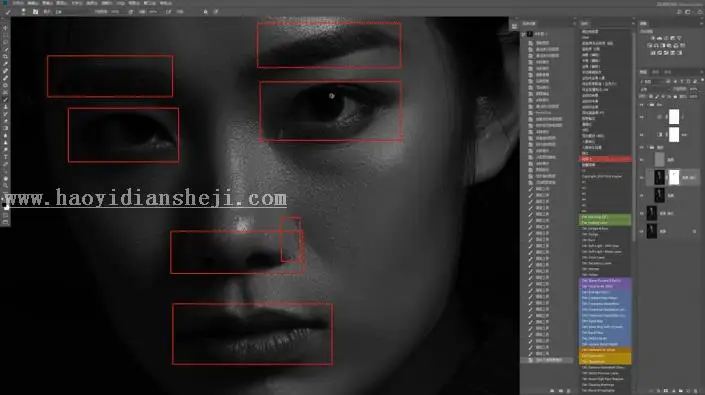 人物磨皮，通过PS用高低频给人物进行精细磨皮_www.haoyidiansheji.com